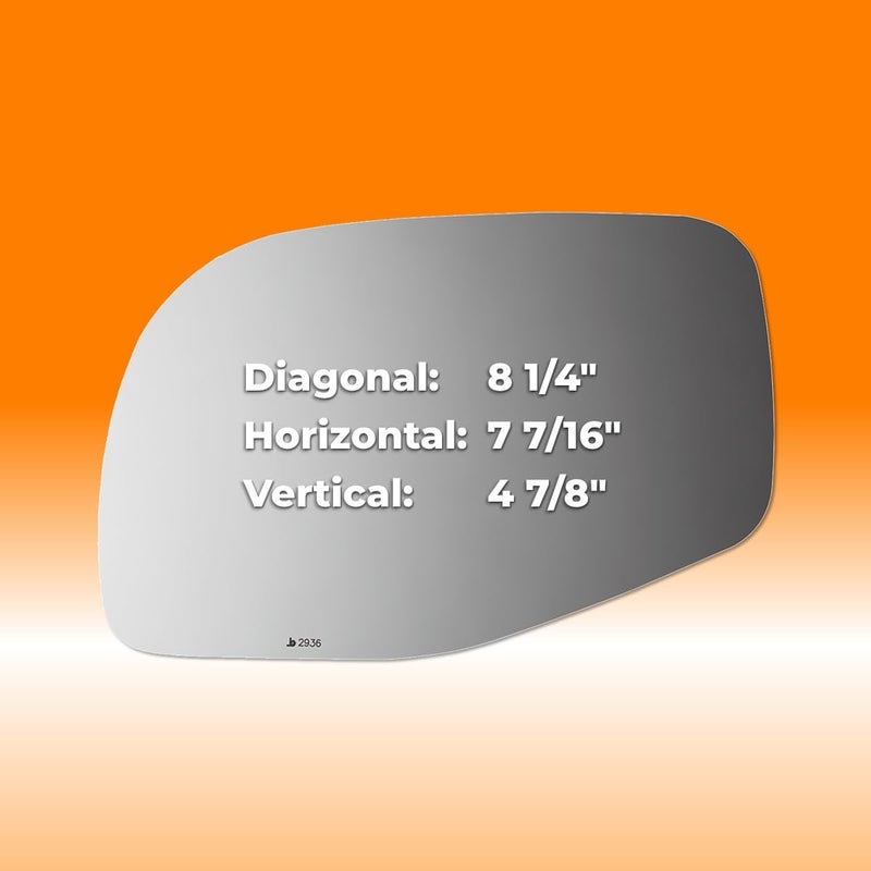 Burco 2936 Driver Side Non-Heated Mirror Glass (Mount Not Included) - Fits 1995-2005 Ford Explorer, Fits 2001-2005 Ford Explorer Sport Trac, 1995-2005 Ford Ranger, 1997-2005 Mercury Mountaineer - Image 4